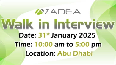 Azadea Group Walk in Interview in Abu Dhabi