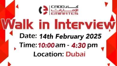 CADD Emirates Walk in Interview in Dubai