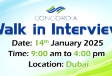 Concordia Walk in Interview in Dubai