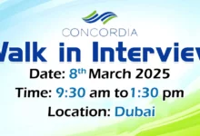 Concordia Walk in Interview in Dubai