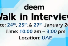 Deem Finance Walk in Interview in UAE