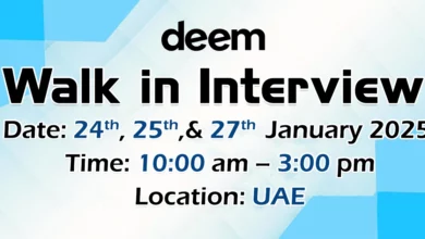 Deem Finance Walk in Interview in UAE