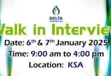 Delta Corporation Walk in Interview in KSA