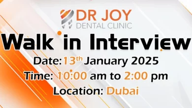 Dr Joy Dental Clinic Walk in Interview in Dubai