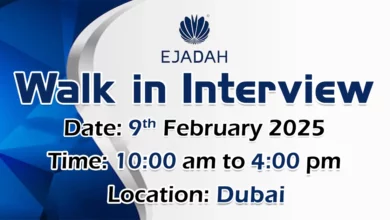 Ejadah Walk in Interview in Dubai