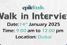 Epic Foods Walk in Interview in Dubai