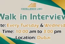 Excellence Limousine Walk in Interview in Dubai