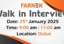 Farnek Walk in Interview in Dubai