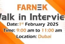 Farnek Walk in Interview in Dubai