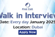 Firstcall HR Consultancy Walk in Interview in Dubai