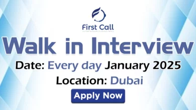 Firstcall HR Consultancy Walk in Interview in Dubai