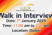 GEIB Loyalty Walk in Interview in Dubai