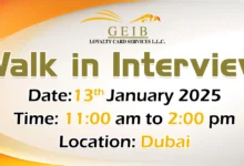 GEIB Loyalty Walk in Interview in Dubai