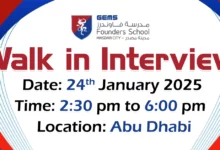 GEMS Founders Walk in Interview in Abu Dhabi