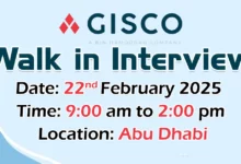 GISCO Walk in Interview in Abu Dhabi