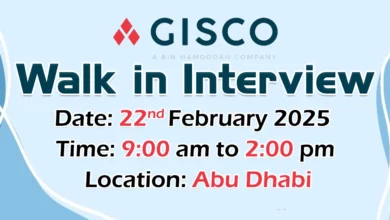 GISCO Walk in Interview in Abu Dhabi