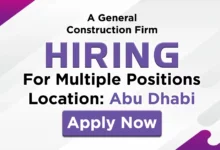 General Construction Firm Recruitments in Abu Dhabi