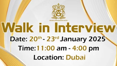 Grand Ambassador Hotel Walk in Interview in Dubai