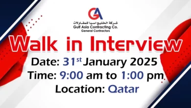 Gulf Asia Contracting Walk in Interview in Qatar