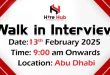 Hire Hub Walk in Interview in Abu Dhabi