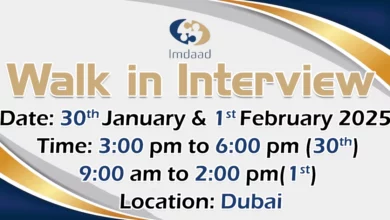 Imdaad Walk in Interview in Dubai