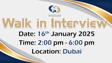 Imdaad Walk in Interview in Dubai