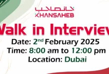 Khansaheb Walk in Interview in Dubai