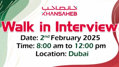 Khansaheb Walk in Interview in Dubai