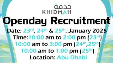 Khidmah Open Day Recruitment in Abu Dhabi