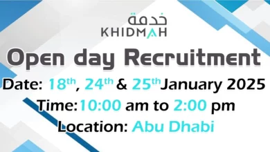 Khidmah Open Day Recruitment in Abu Dhabi