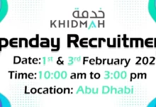 Khidmah Open Day Recruitment in Abu Dhabi