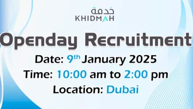 Khidmah Open Day Recruitment in Dubai