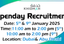 Khidmah Open Day Recruitment in Dubai & Abu Dhabi