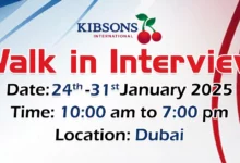 Kibsons International Walk in Interview in Dubai