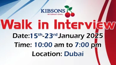 Kibsons International Walk in Interview in Dubai