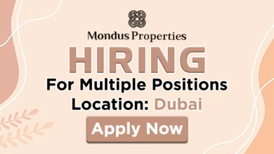 Mondus Properties Recruitments in Dubai