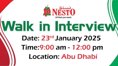 Nesto Hypermarket Walk in Interview in Abu Dhabi