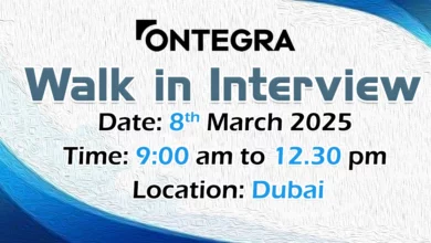 Ontegra Walk in Interview in Dubai