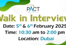 PACT Walk in Interview in Dubai