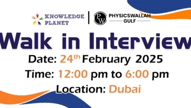 Physics Wallah Gulf Walk in Interview in Dubai