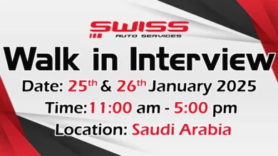 Royal Swiss Auto Walk in Interview in KSA