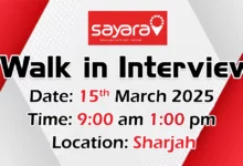 Sayara Walk in Interview in Sharjah