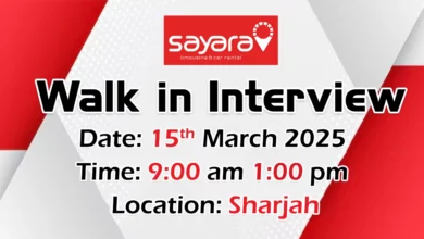 Sayara Walk in Interview in Sharjah