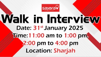 Sayara Walk in Interview in Sharjah