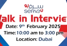 ServeU Walk in Interview in Dubai