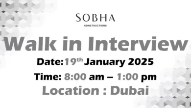 Sobha Construction Walk in Interview in Dubai