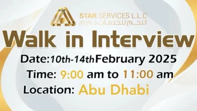 Star Services Walk in Interview in Abu Dhabi