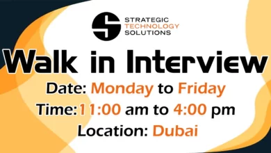 Strategic Technology Walk in Interview in Dubai