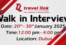 Travel Link Walk in Interview in Dubai