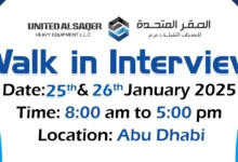 United Al Saqer Walk in Interview in Abu Dhabi